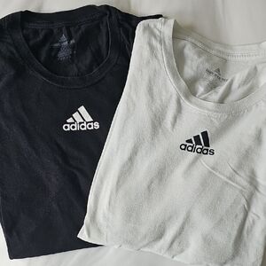 2 Adidas T-shirt Monochrome Logo Tees